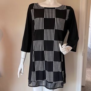 Black and white Style & Co dress. Size L